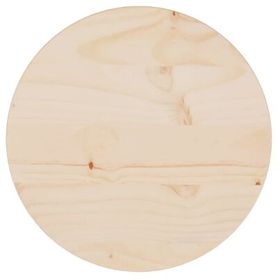 vidaXL Mizna plošča Ø30x2,5 cm trdna borovina