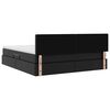 vidaXL Postelja s shranjevanjem Črna 180 x 200 cm Umjetno usnje