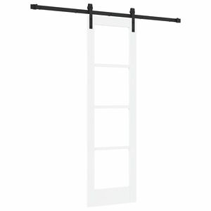 vidaXL Drsna vrata ORKDAL Bela in črna 61 x 198,5 cm