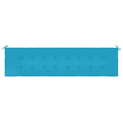 vidaXL Blazina za vrtno klop modra 200x50x3 cm oxford tkanina