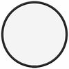 vidaXL Stensko ogledalo črno &Oslash; 20 cm okroglo