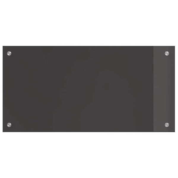 vidaXL Zaščita za kuhinjo 2 pcs Temno siva 80 x 40 cm kaljeno steklo