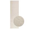 vidaXL Rug "ZIZUR" Cream 80x250 cm Juta videz Notranje in zunanje