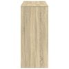 vidaXL Barska miza s policami sonoma hrast 124x46x103,5 cm inž. les