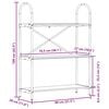 vidaXL Knjižna polica Umetni hrast 80 x 30 x 109 cm Konstruiran les