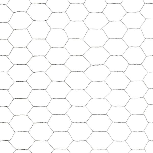 vidaXL Žična mreža za ograjo pocinkano jeklo 25x1,5 m srebrna