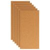 vidaXL Plo&scaron;ča iz plute 6 pcs Rjava 100 x 50 cm Pluta