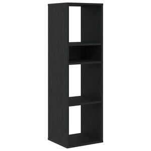 vidaXL Knjižna omara črna 34x31x112 cm inženirski les