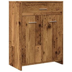 vidaXL Kopalni&scaron;ka omarica starinski les 60x33x80 cm inženirski les