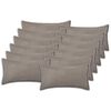 vidaXL Prevleka za blazino 12 kos HOUTEN Svetlo siva 40 x 80 cm Boucl&eacute;