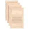 vidaXL Vrata za omarico z letvicami 4 kosi 61,5x39,4 cm trdna borovina
