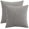 vidaXL Prevleka za blazino 2 pcs HEERLEN Svetlo siva 45 x 45 cm