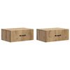vidaXL Stenski nočni omarici 2 kos Artisan hrast 49 x 34,5 x 20 cm