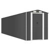 vidaXL Vrtna lopa antracitna 192x855x223 cm pocinkano jeklo