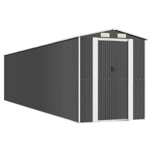 vidaXL Vrtna lopa antracitna 192x855x223 cm pocinkano jeklo