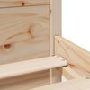 vidaXL Posteljni okvir z vzglavjem 100x200 cm trdna borovina