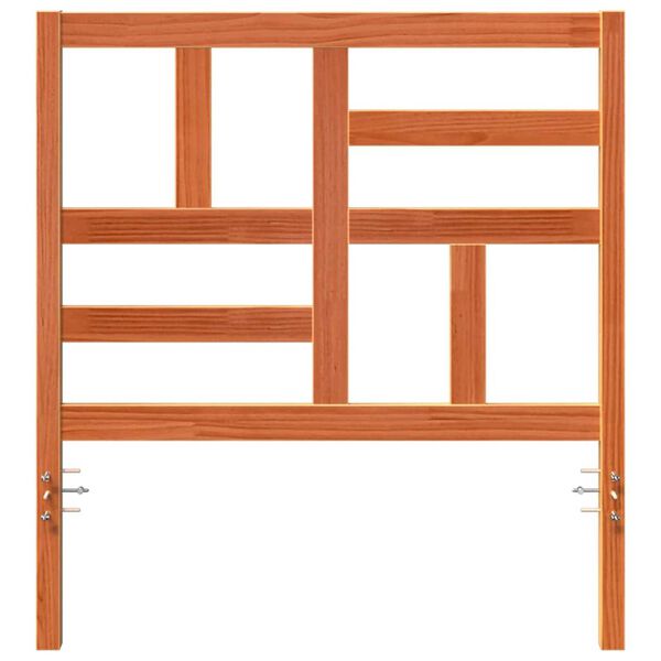 vidaXL Naslonjalo za posteljo Voskast rjav 80,5 x 4 x 104 cm