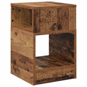 vidaXL Stranska miza Star les 30,5 x 30 x 45 cm Inženirski les