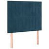 vidaXL Posteljni okvir brez vzmetnico temno modra 120x190 cm žamet
