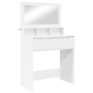 vidaXL Toaletne mize za spalnice s predalom Bela 80 x 39,6 x 135 cm