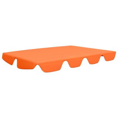 vidaXL Streha za vrtno gugalnico oranžna 150/130x105/70 cm