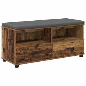 vidaXL Haldna klop Star les 100 x 38 x 46 cm Oblikovan Les in Tkanina
