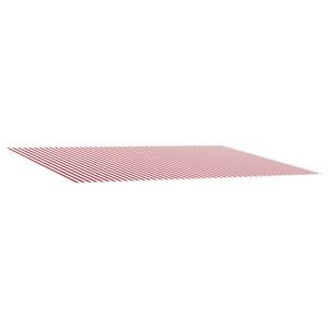 vidaXL Nadomestno platno za tendo Rdeča in bela 400 &times; 350 cm Poliester