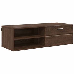 vidaXL Lesena omara Rjav hrast 100,5 x 39 x 30 cm Konstruiran les