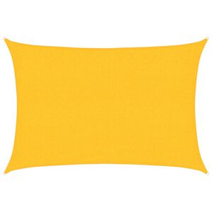 vidaXL Senčno jadro 160 g/m&sup2; pravokotno rumeno 2x2,5 m HDPE