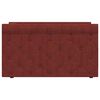vidaXL Dnevna postelja z vzmetnico USB vinsko rdeče blago 90x200 cm