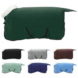 vidaXL Konjski pla&scaron;č Polna temno zelena 165 cm Polarna flanela