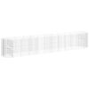vidaXL Visoka greda gabion pocinkano železo 600x100x100 cm