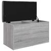vidaXL Klop za shranjevanje siva sonoma 82x42x45 cm inženirski les