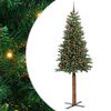 vidaXL Ožja jelka Zelena 210 cm PVC in trden bor