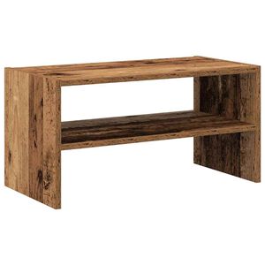 vidaXL Regal za čevlje zložljiva starinski les 60x30x30,5 cm