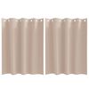 vidaXL Zavese za zatemnitev z obroči 2 pcs Taupe 140 x 140 cm