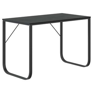 vidaXL Računalni&scaron;ka miza črna 110x60x73 cm iverna plo&scaron;ča