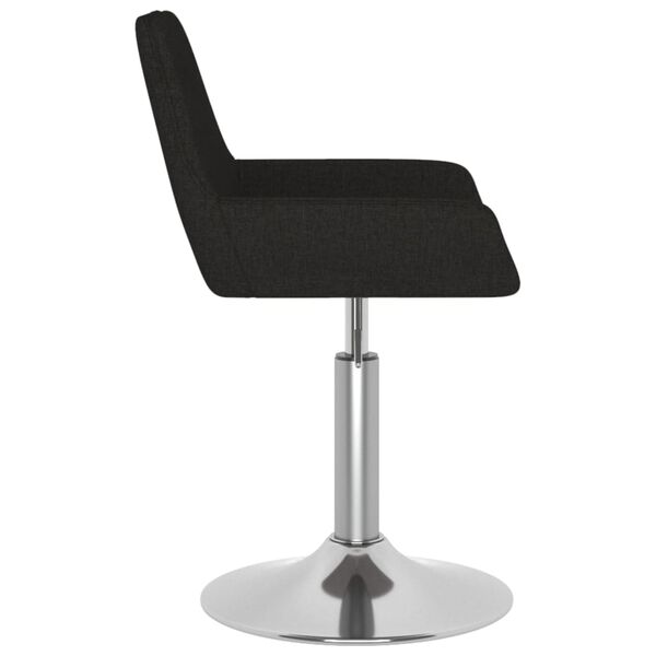 vidaXL Barski stolček črno blago