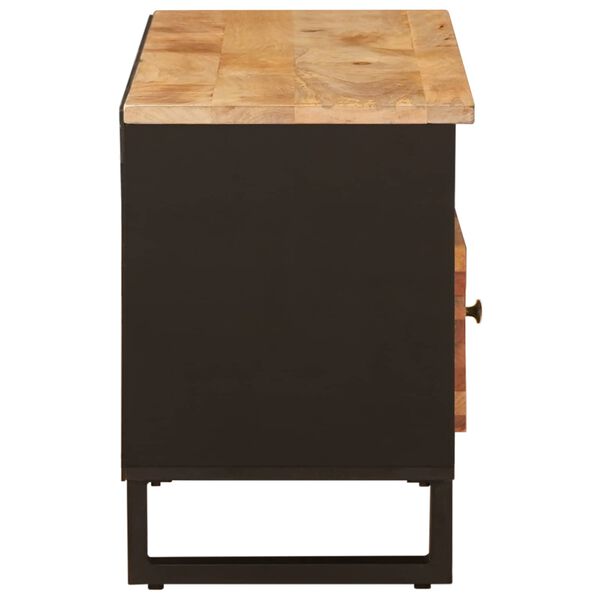 vidaXL TV omarica s predalom Rjava 100 x 33 x 46 cm Masiven les manga