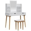vidaXL Komplet toalet FAUSKE 5 kos Bela 100 x 50 x 143 cm