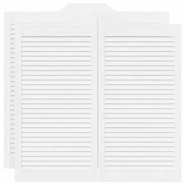 vidaXL Swing Doors Louvred Design 2 para Bela 100x100 cm