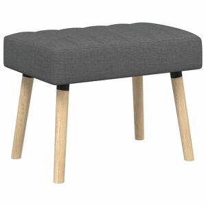 vidaXL Bench z kanalnim oblazinjenjem Temno siva 60 x 40 x 45 cm Blago