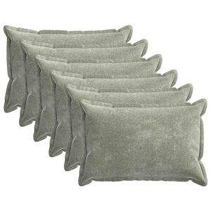vidaXL Prevleka za blazino 6 pcs HOUTEN Zelena 40 x 60 cm