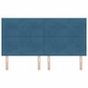 vidaXL Vzglavje z vzglavjem Temno modra 180 cm Umjetno usnje