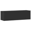 vidaXL Komplet TV omaric 3-delni črn inženirski les