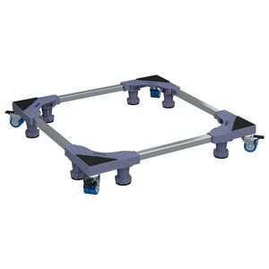 vidaXL Podstavek za pralni stroj Siva 66 x 66 x 12 cm Nerjaveče jeklo