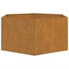vidaXL Cvetlično korito zarjavelo 90x90x45 cm corten jeklo