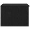 vidaXL Klubska miza Črni hrast 50 x 50 x 36 cm Konstruiran les