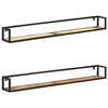 vidaXL Stenske police 2 kosa 160 cm trden predelan les