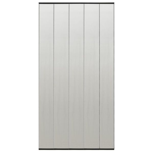 vidaXL Mrežasta zavesa za vrata proti mrčesu 5-delna črna 120x240 cm